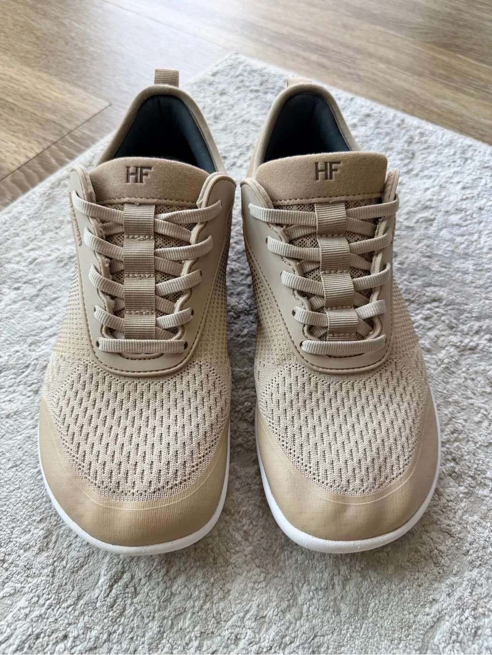 HIKE FOOTWEAR Healthy Freedom Barefoot Shoes Beige Men 8-8.5 Women 10-10.5
